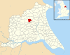 Bainton, East Riding of Yorkshire UK parish locator map.svg