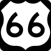 US 66 route marker
