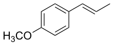 Skeletal formula of anethole