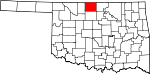 State map highlighting Grant County