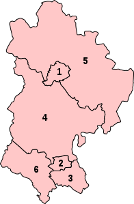 Parliamentary constituencies in Bedfordshire 1997 - 2005