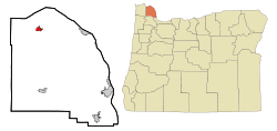 Location in Oregon