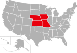 Heart of America Athletic Conference locations