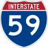 Interstate 59 marker
