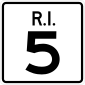 Rhode Island state route marker