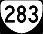 State Route 283 marker