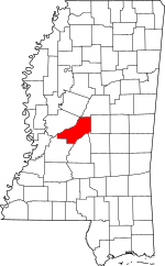Map of Mississippi highlighting Madison County