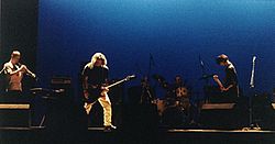Performing at Teatro de Gil Vicente, Coimbra, Portugal in 1995