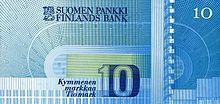 10 markkaa obverse