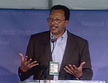 Myers at the Library of Congress in 2001