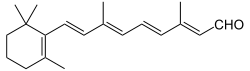 Skeletal formula of retinal