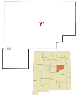 Location of Santa Rosa, New Mexico