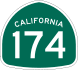 State Route 174 marker
