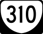 State Route 310 marker