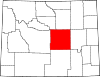 State map highlighting Natrona County
