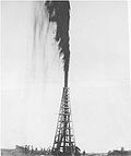 The Lucas Gusher at Spindletop, Jan 10, 1901