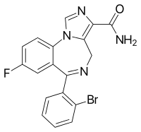 Imidazenil structure.svg
