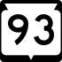 State Trunk Highway 93 marker