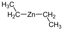 Diethylzinc structure.svg