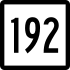 Route 192 marker