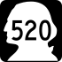 State Route 520 marker