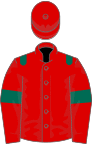 Red, dark green epaulets and armlets