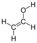 Structural formula of ethenol