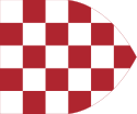 Flag of Croatia in personal union with Hungary