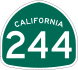 State Route 244 marker