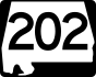 State Route 202 marker