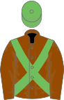 Beaver brown, maple leaf green cross belts and cap