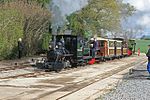 Statfold Barn Railway - coming through! (geograph 4907546).jpg