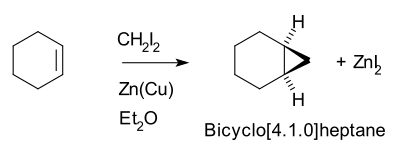 Simmons-Smith cyclohexene to bicyclo-4.1.0-heptane.svg
