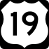 U.S. Route 19 marker