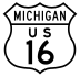 US Highway 16 marker