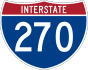 Interstate 270 marker
