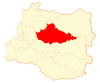 Location of the Los Lagos commune in Los Rios Region