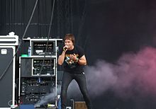 Tim Howar with Mike + The Mechanics at Sofia Rocks Fest 2011.