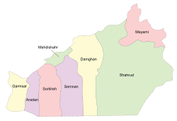 Semnan counties