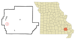 Location of Mill Spring, Missouri