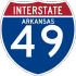Interstate 49 marker