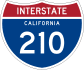 Interstate 210 marker