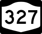 New York State Route 327 marker
