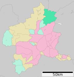 Location of Katashina in Gunma Prefecture