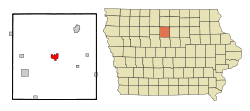 Location of Clarion, Iowa