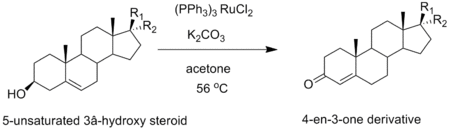 An Oppeneaur oxidation of pregnenolone