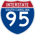Interstate 95 marker