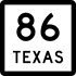 State Highway 86 marker