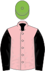 Pink, Black sleeves, Light Green cap