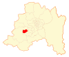 Location of the El Monte commune in the Santiago Metropolitan Region
